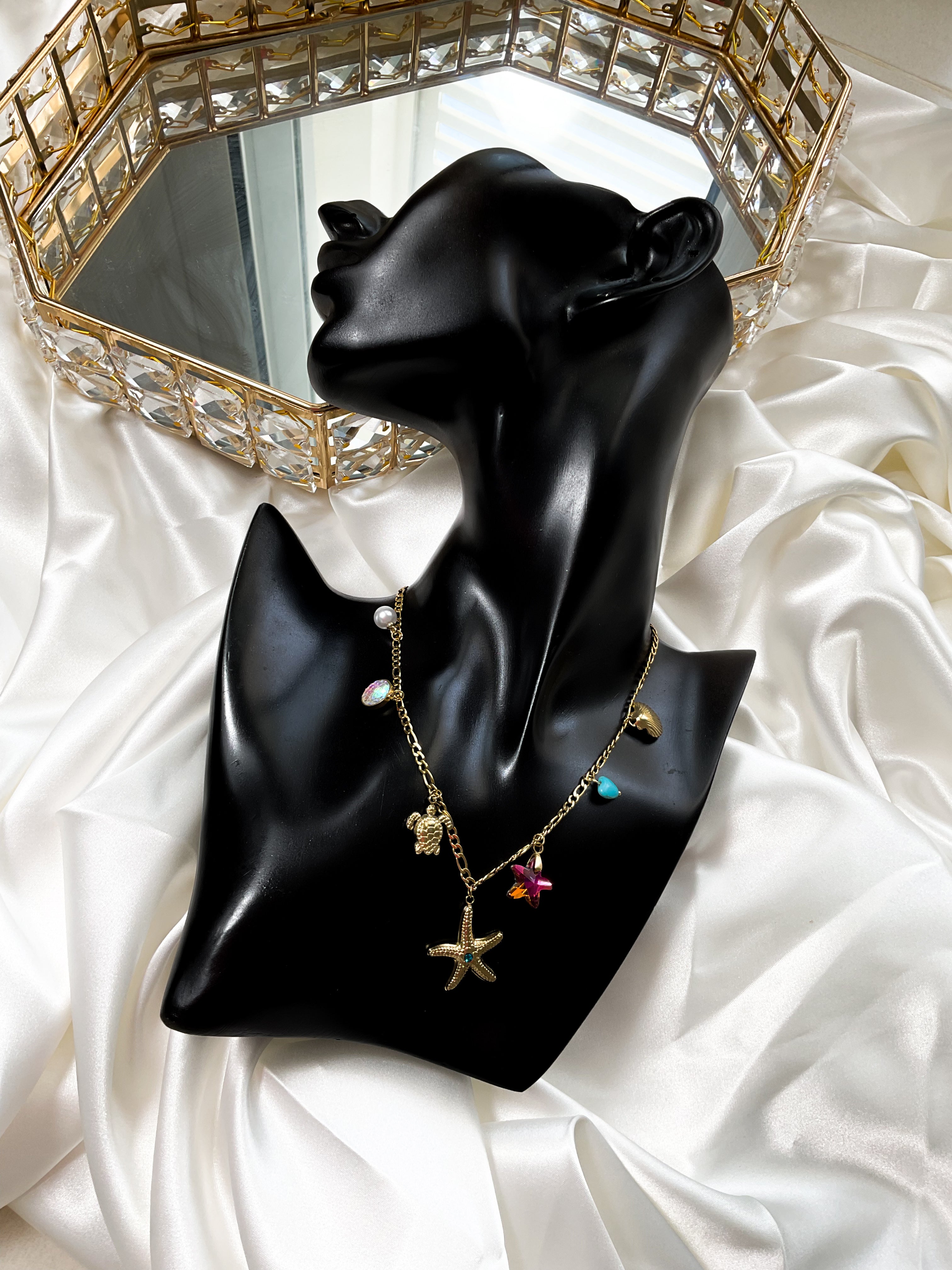 Collier de charme de coquillage de mer mode