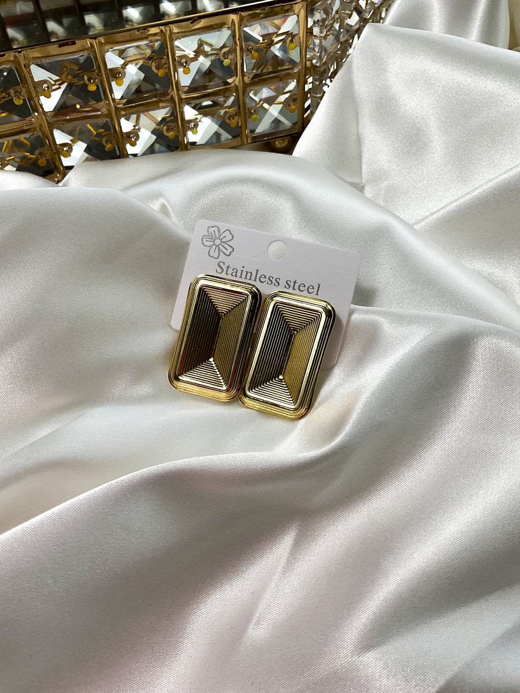 Boucles d'oreilles rectangulaires