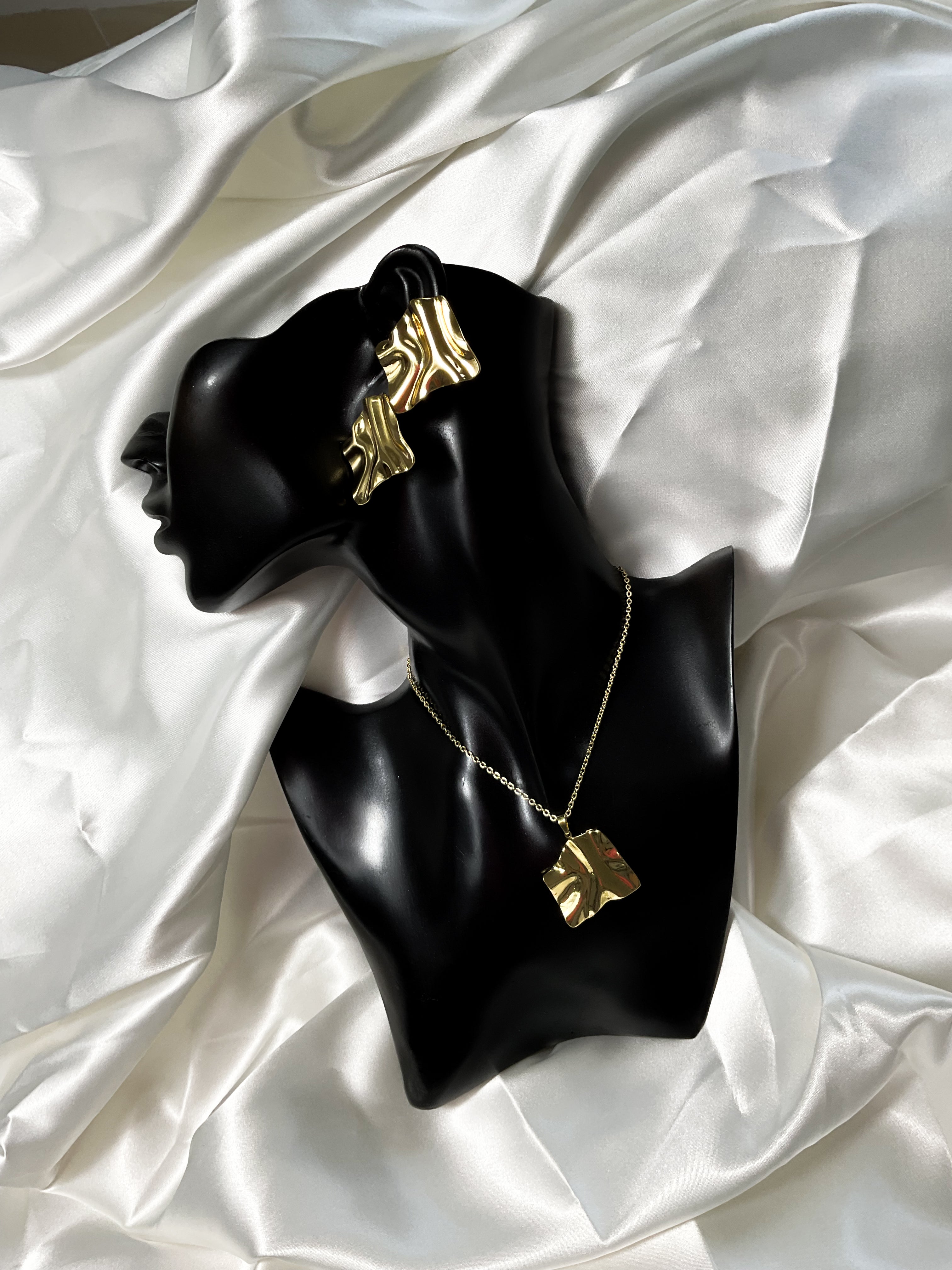 Parure duo "Onde Dorée"