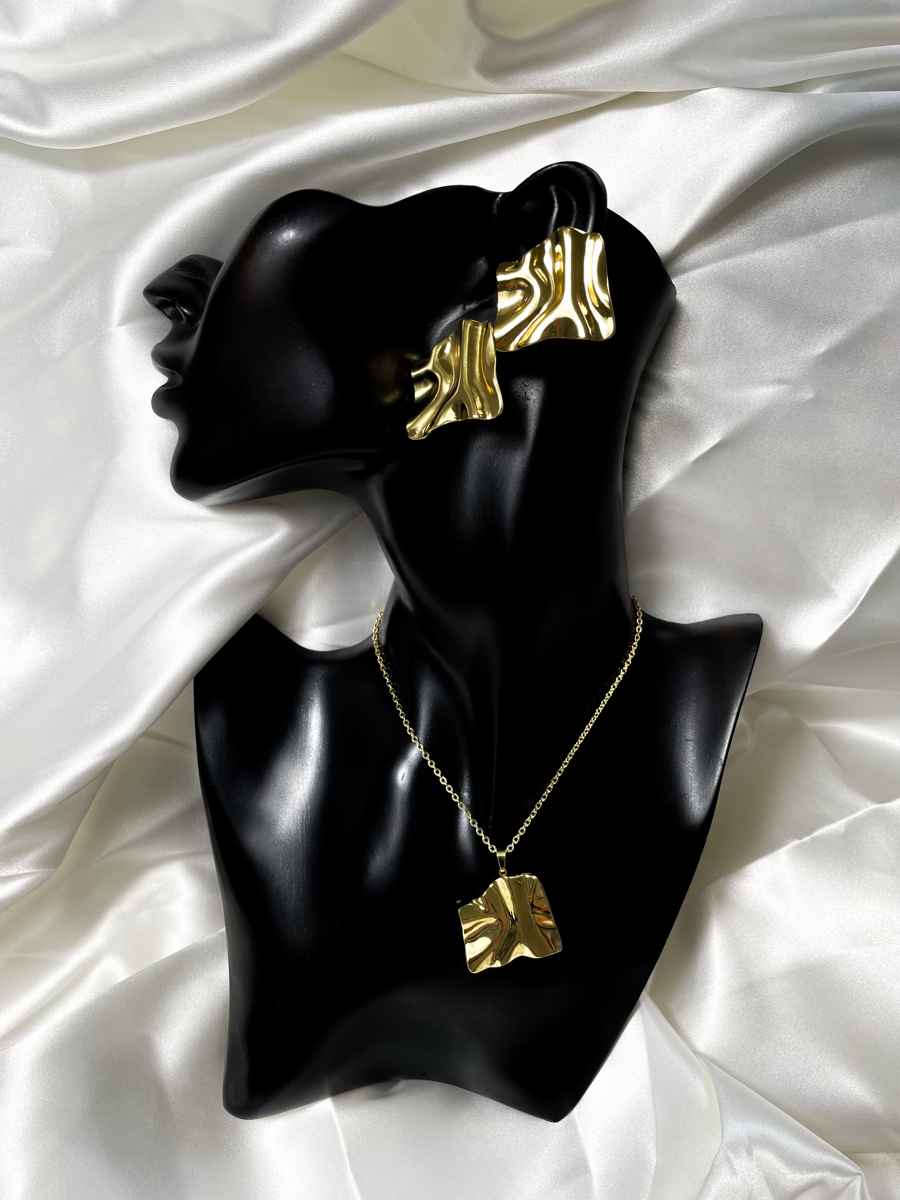 Parure duo "Onde Dorée"